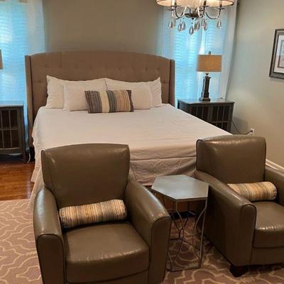 Primary bedroom decor featuring king size bed 