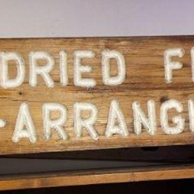 Heavy Wood Sign