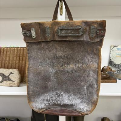 Antique bankers bag 