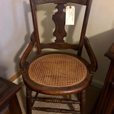 cane bottom chair $28
