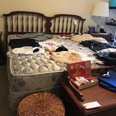 King bed with mattress and boxspring $225