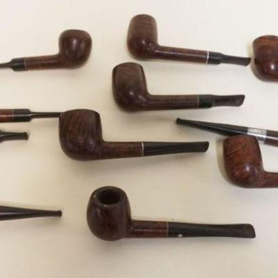 1011	GROUP OF ASSORTED BRIAR & KEYWOODIE *FLAMED GRAIN MEERSHAUM* PIPES
