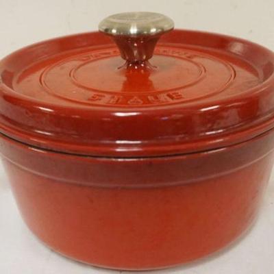 1201	LE CREUSET COVERED DUTCH OVEN, APPROXIMATELY 12 IN X 7 IN H
