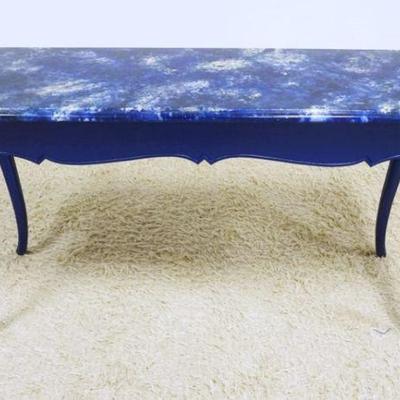 1221	FAUX PAINTED CONSOLE SOFA TABLE APPROXIMATELY 54 IN X 20 IN X 29 IN H
