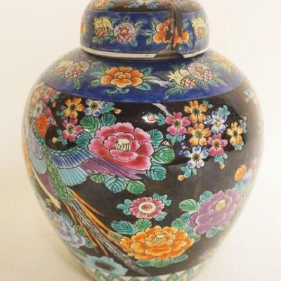 1084	ASIAN GINGER JAR, LID DAMAGED, APPROXIMATELY 9 IN HIGH
