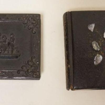 1126	AMBROTYPE & TIN TYPE, 2 IN MOTHER OF PEARL ACCENTED CASE & GUTTA PERCHA CASE
