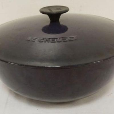 1203	LE CREUSET COVERED DUTCH OVEN, APPROXIMATELY 14 IN X 7 IN H
