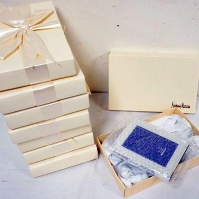 1153	NEIMAN MARCUS PHOTO FRAMES, 8 IN BOXES, APPROXIMATELY 5 IN X 6 1/2 IN OVERALL
