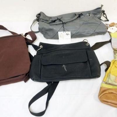 1193	GROUP OF 4 DESIGNER BAGS, SOME WITH TAGS, SOME WEAR INCLUDING EVERYTHING BAG, WILL LEATHER GOODS, TOSCANI, URBAN OXIDE
