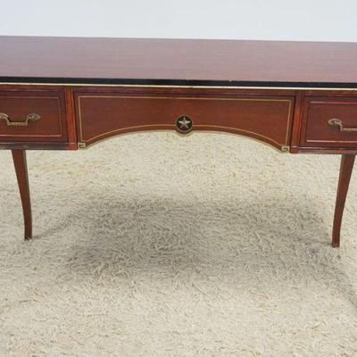 1231	RWAY REGENCY STYLE 3 DRAWER DESK, APPROXIMATELY 48 IN X 19 IN X 30 IN H
