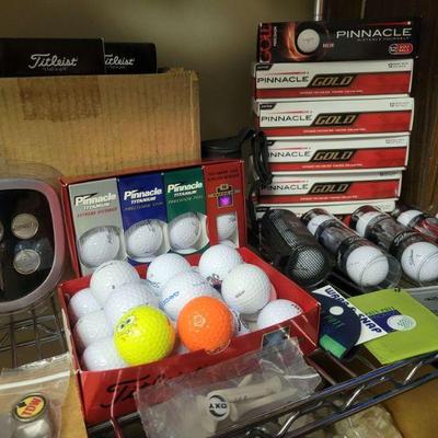 Lots of golf balls. 