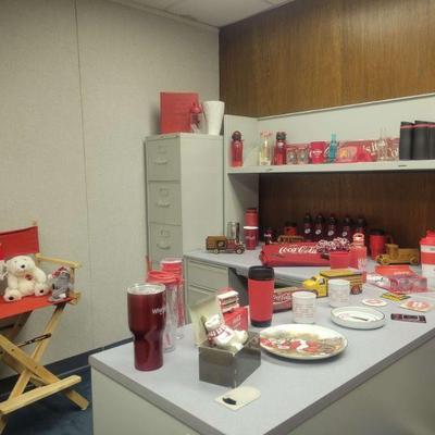 Coca-Cola collectibles. 