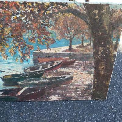 Signed oil on canvas