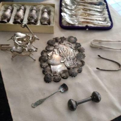 Selection of sterling items