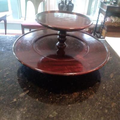 Antique goergian mahogany lazy susan