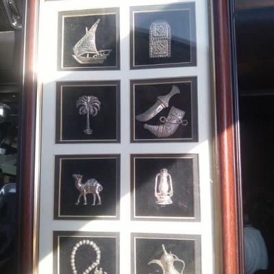 Sterling silver Arabian wall hanging