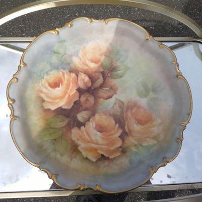 Hand painted limoges stand