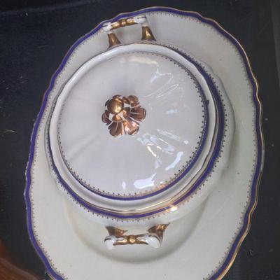 Massive German china set w many pieces and seving pieces