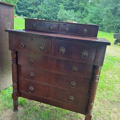 Decorative Knobbed Wooden Dresser
