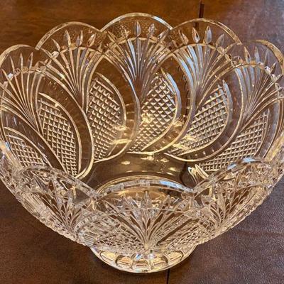 Sparkling Waterford Crystal Seahorse 12" Punch Bowl
