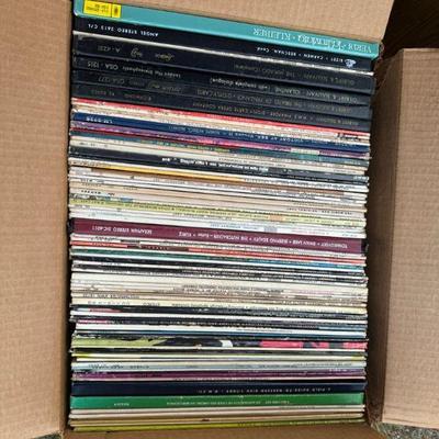 Box Of Records And Books
