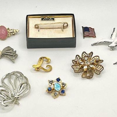 Brooches Incl 12K Gold GF, Mamselle & Barclay
