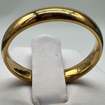 1/8” Golden Titanium Wedding Band
