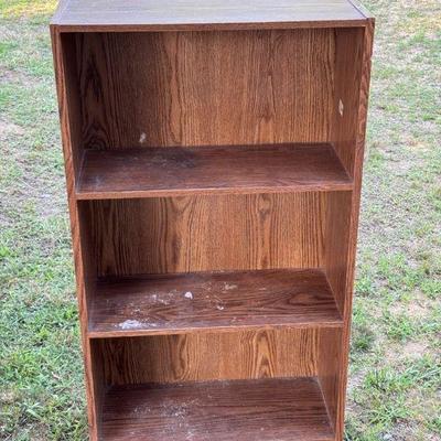 Three Shelf Wooden Book Shelf
