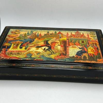 Exquisite, Rare Russian Lacquer Box
