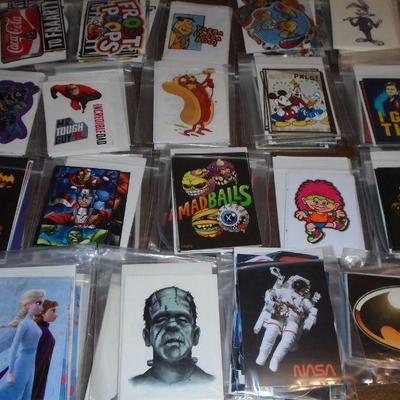 Vending machine sticker sets