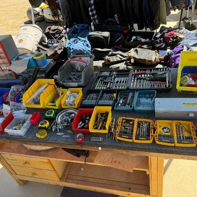 lots of hardware, drill bits and more!