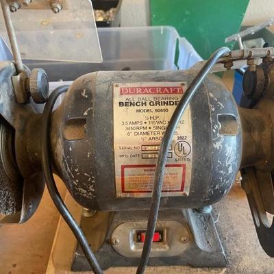 Bench grinder.