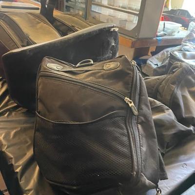 lots of bike bags and other high-end leather bags...

