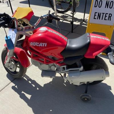 kids electric Ducati bike -- runs great!
