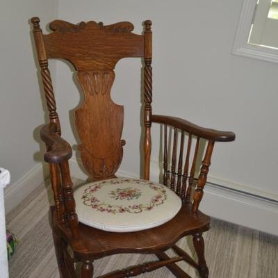Tiger Oak Rocking Chair