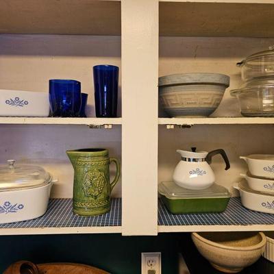 Vintage Pyrex and corning ware