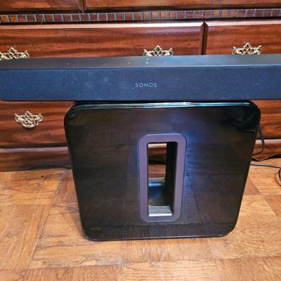 Sonos beam soubdbar and Sonos subwoofer