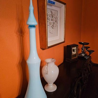 Vintage Italian cased glass decanter