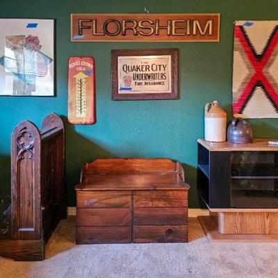 Vintage advertising, Native American rug