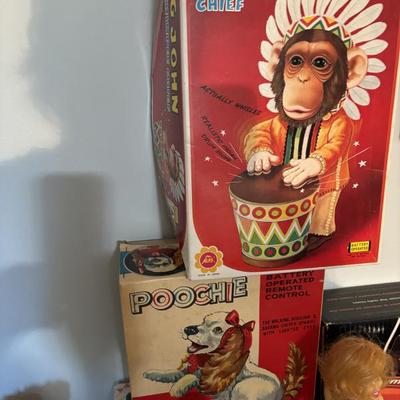 Many battery operated toys