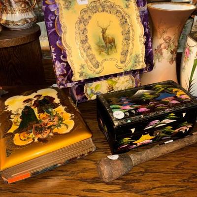 Create selection of antiques and collectibles throughout sale
