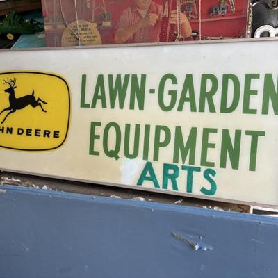 Lights up window sign 