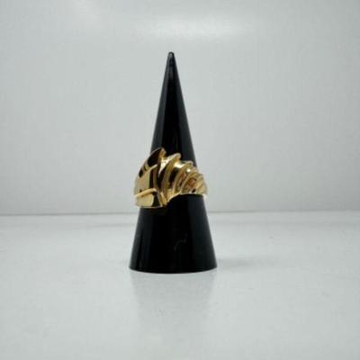 14kt Gold Wave-Inspired Cocktail Ring (6.41grams)	