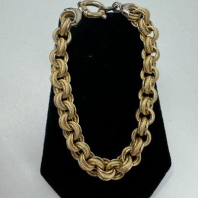 14kt Gold Rope Chain Bracelet (16.95 grams)	