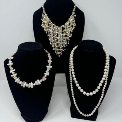 4-Piece Freshwater Pearl Necklace Set w/ 14k Clasps & Gift Boxes	