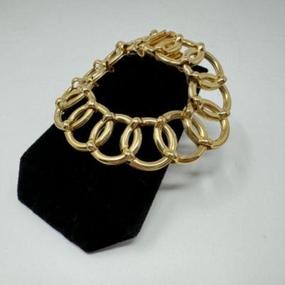 14kt Gold Italian Chain Link Bracelet (35.72 grams)	
