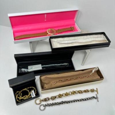 Variety of Sterling Silver Bracelet & Necklace w/ NIB Isaac Mizrahi Watch	