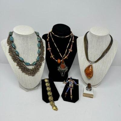 Boho Jewelry: Stone, Glass, Clay, Amber & Sterling	