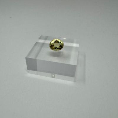 3.47 Cts. Ouro Verde Oval Gemstone by John L. Ramsey 12x10mm	