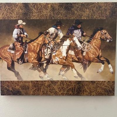 ride em print on canvas